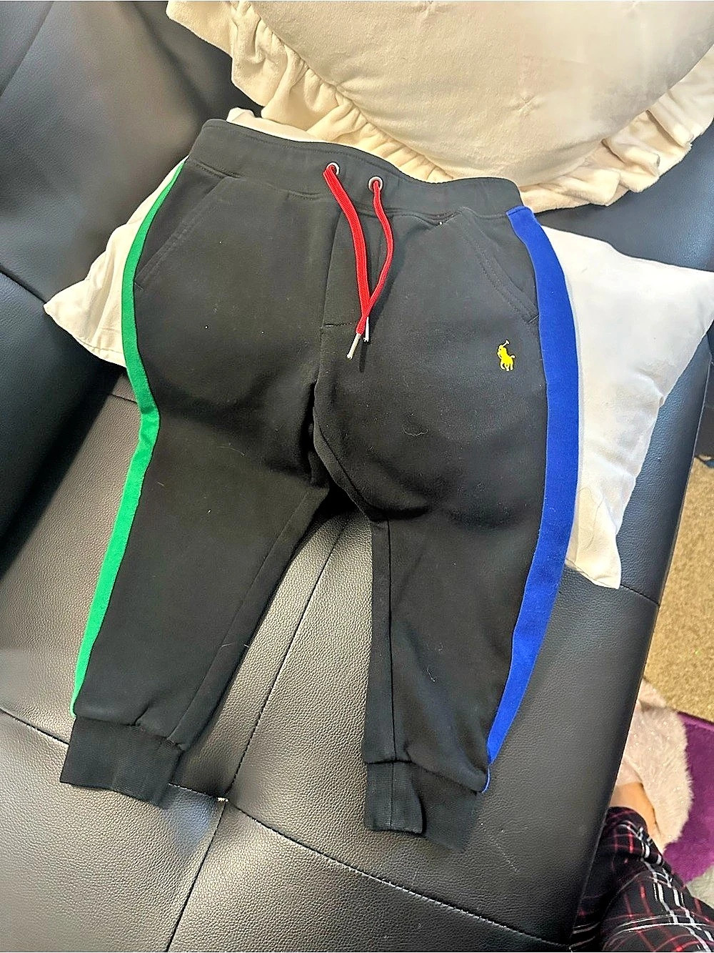 Polo Ralph Lauren Toddler Boys Colorblock Stripe Fleece Jogger Pants